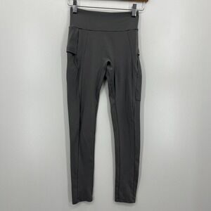 Gymshark Leggings Women's S Gray Pull On‎ Full Length Logo Gym Yoga Workout